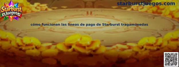 Ilustración explicativa de las líneas de pago y los símbolos de Starburst tragamonedas