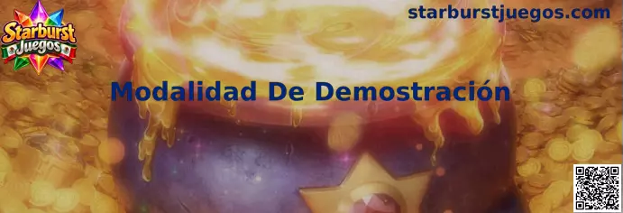 Interfaz ilustrativa de la Modalidad De Demostración en Starburst Juegos