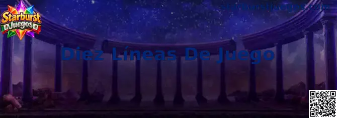 Representación visual de las diez líneas de juego de Starburst Juegos