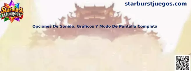Opciones de sonido gráficos y modo de pantalla completa